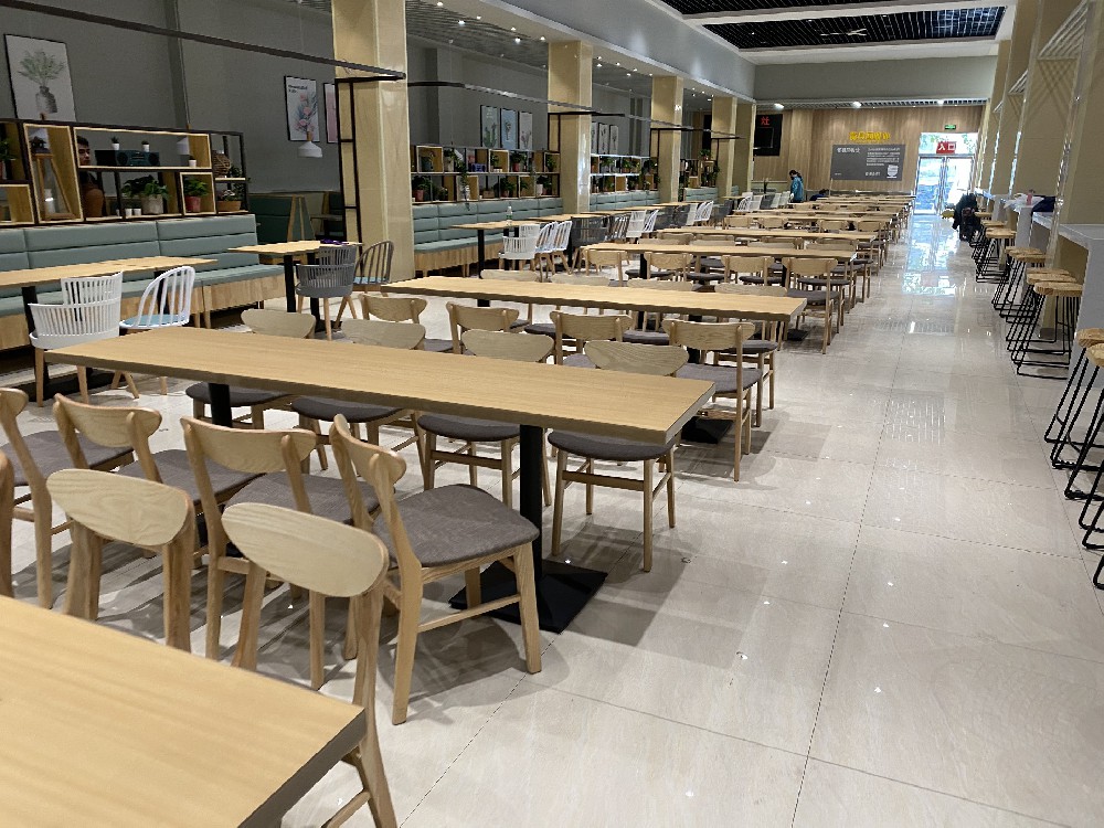 Canteen and restaurant table and chair manufacturer, to Zhongjing Furniture, more stable, safe, caring and durable